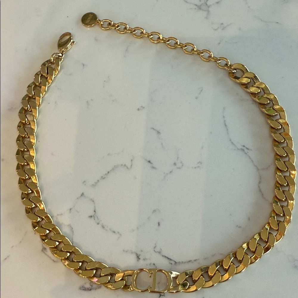 Dior Gold Chain Necklace